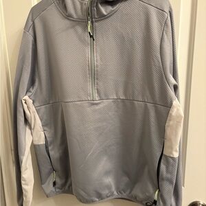 Asics Gray and Lime Pullover